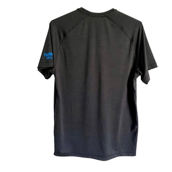 Hurley Exist Icon Short Sleeve Shirt Rashguard UPF50 Men's Medium NEW - Picture 2 of 8